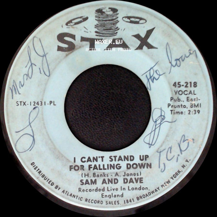 Sam And Dave - Soothe Me / I Can't Stand Up For Falling Down side B