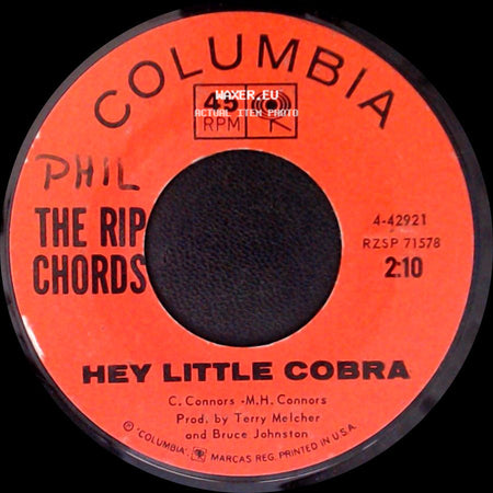 The Rip Chords - Hey Little Cobra / The Queen side A