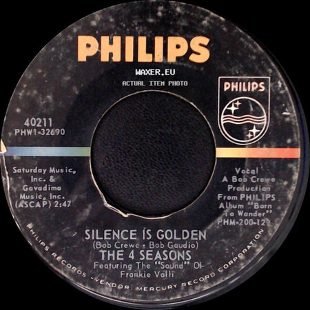 The 4 Seasons - Silence Is Golden / Rag Doll side A
