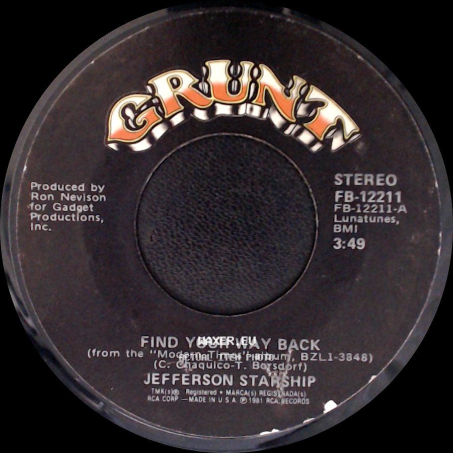 Jefferson Starship - Find Your Way Back / Modern Times side A