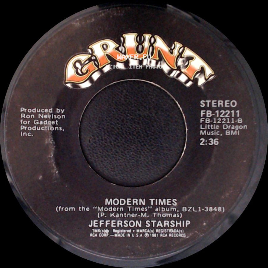 Jefferson Starship - Find Your Way Back / Modern Times side B