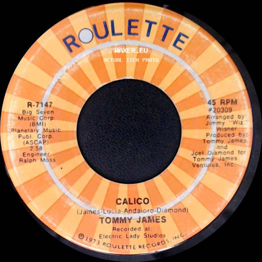 Tommy James - Calico / Hey, My Lady side A