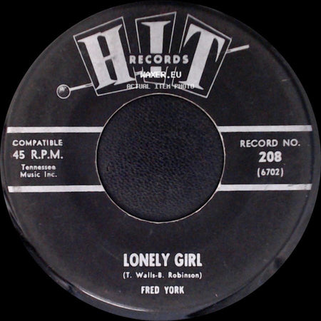 Jack White / Fred York - 10 Little Bottles / Lonely Girl side B