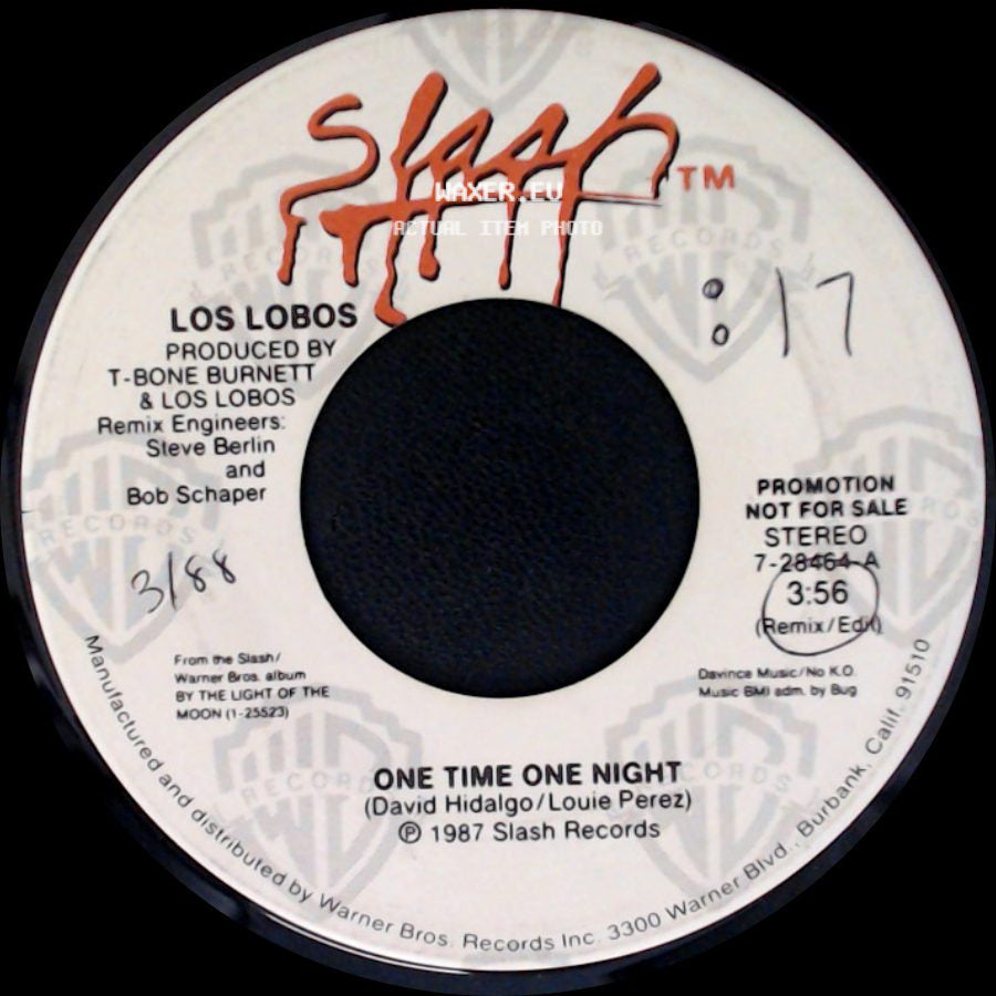 Los Lobos - One Time One Night / One Time One Night side A