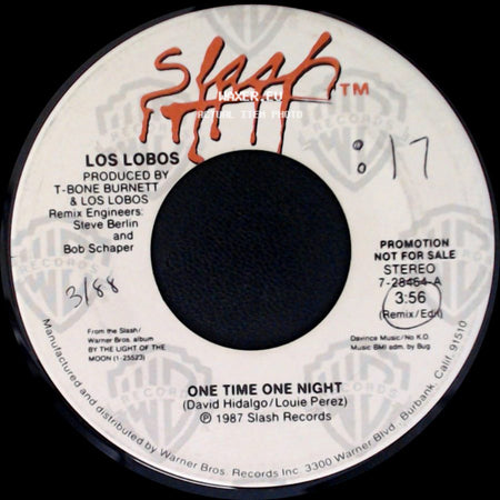 Los Lobos - One Time One Night / One Time One Night side A