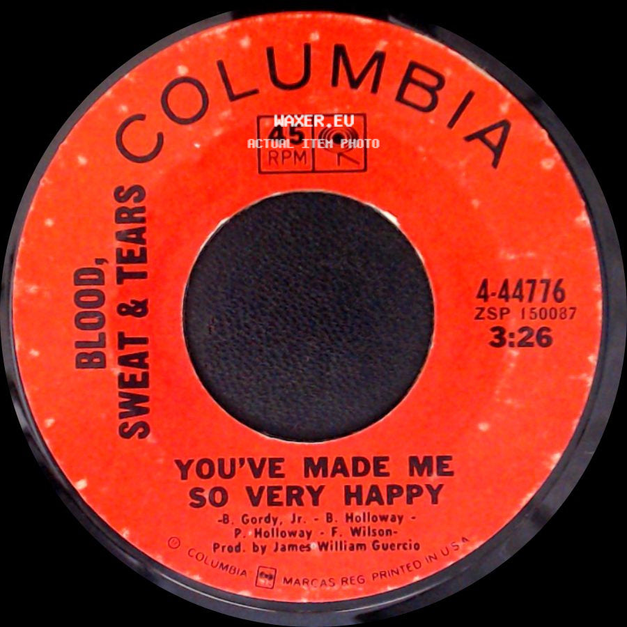 Blood, Sweat & Tears - Blues - Part Ii / You've Made Me So Very Happy side B