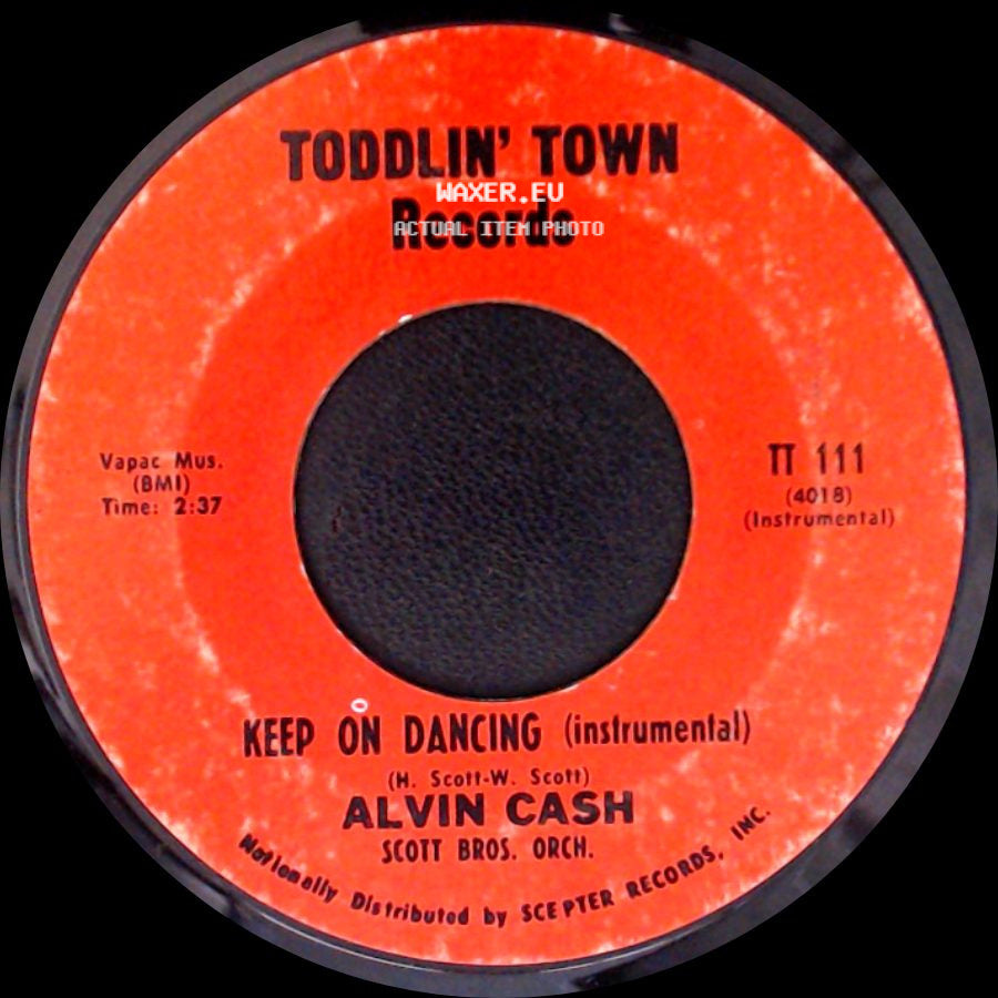 Alvin Cash - Keep On Dancing / Keep On Dancing (Instrumental) side B