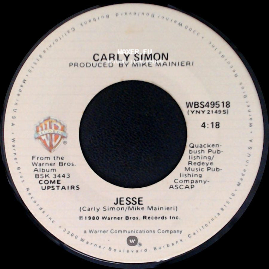 Carly Simon - Stardust / Jesse side B