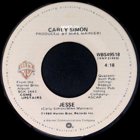 Carly Simon - Stardust / Jesse side B