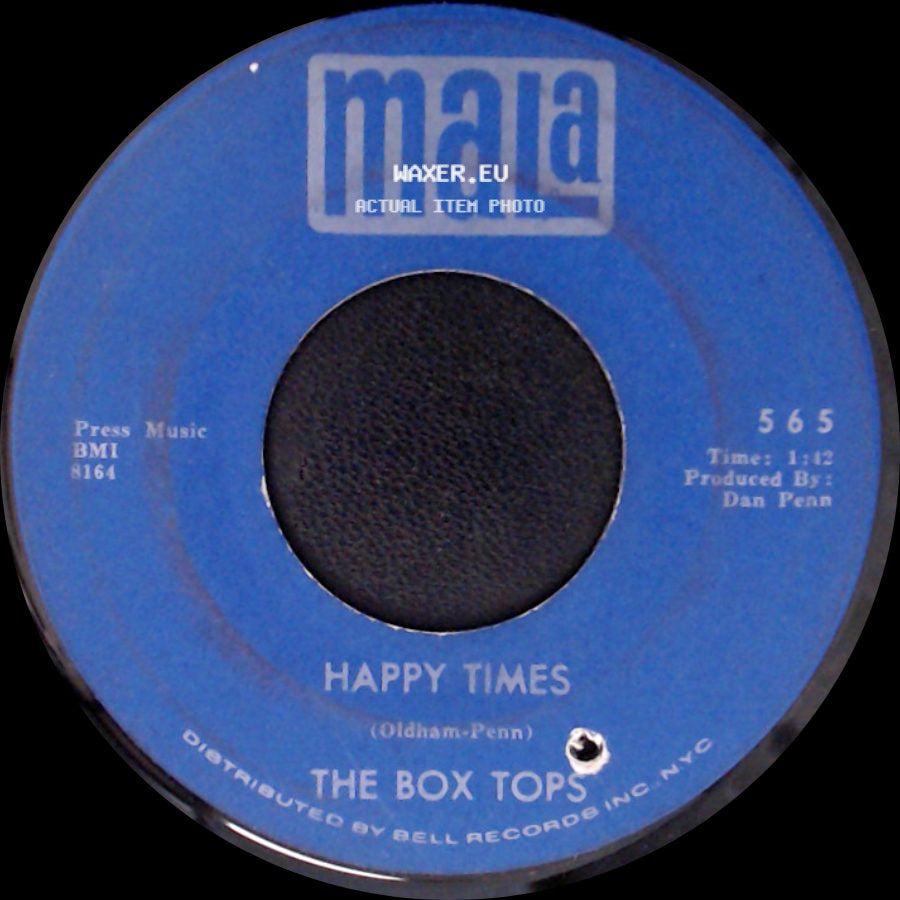 The Box Tops - The Letter / Happy Times side B