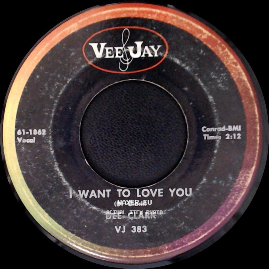 Dee Clark - Raindrops / I Want To Love You side B