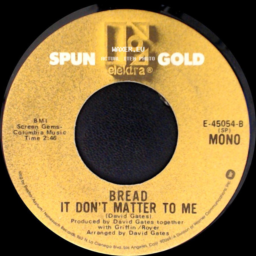 Bread - Make It With You / It Don't Matter To Me side B