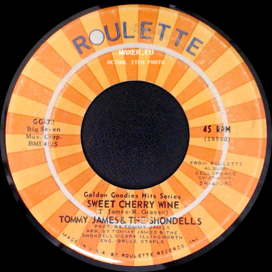 Tommy James & The Shondells - Sweet Cherry Wine / Crimson And Clover side A