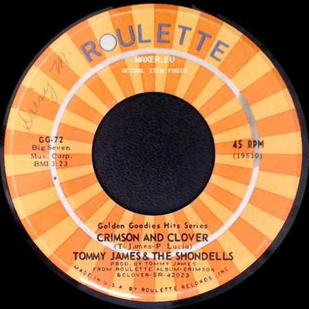 Tommy James & The Shondells - Sweet Cherry Wine / Crimson And Clover side B