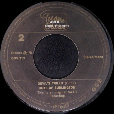Duke Of Burlington - Flash / Devil's Trillo side B