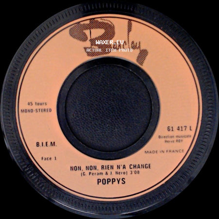Poppys - Non, Non, Rien N'a Change / Love, Lioubov, Amour side A