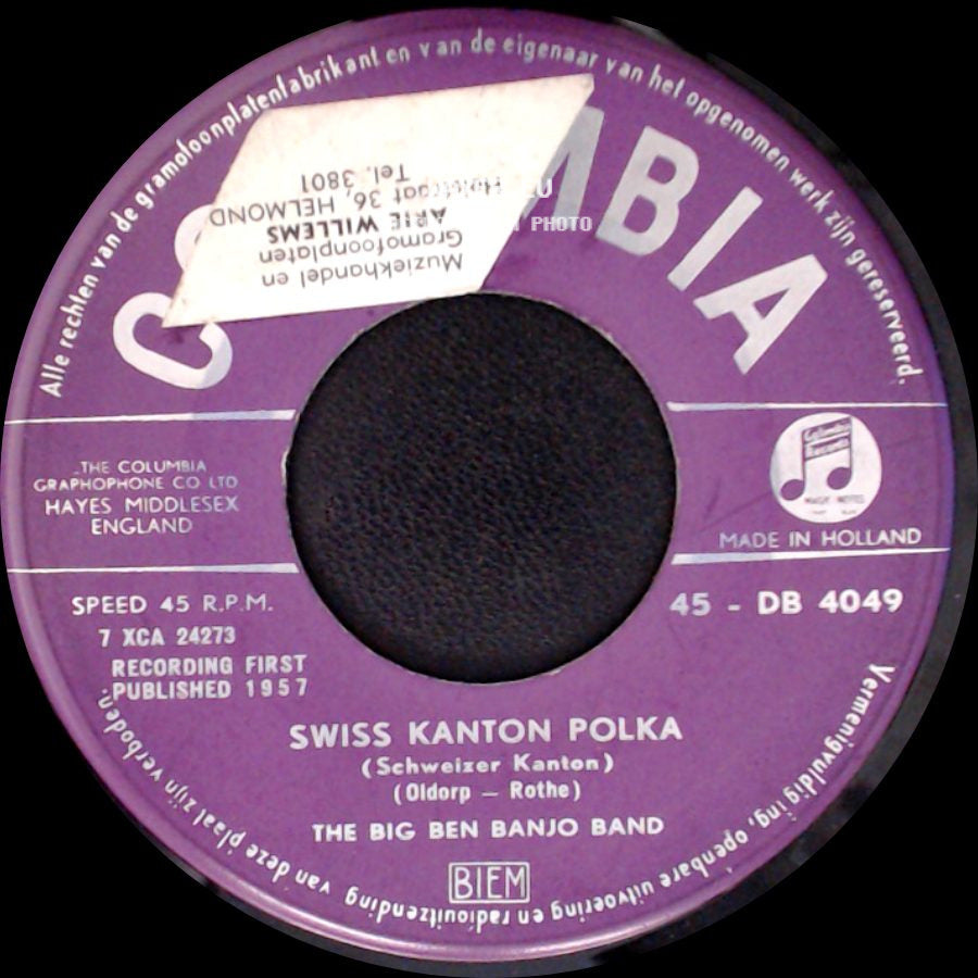 The Big Ben Banjo Band - Liechtensteiner Polka / Swiss Kanton Polka (Schweizer Kanton) (Oldorp - Rothe) side B