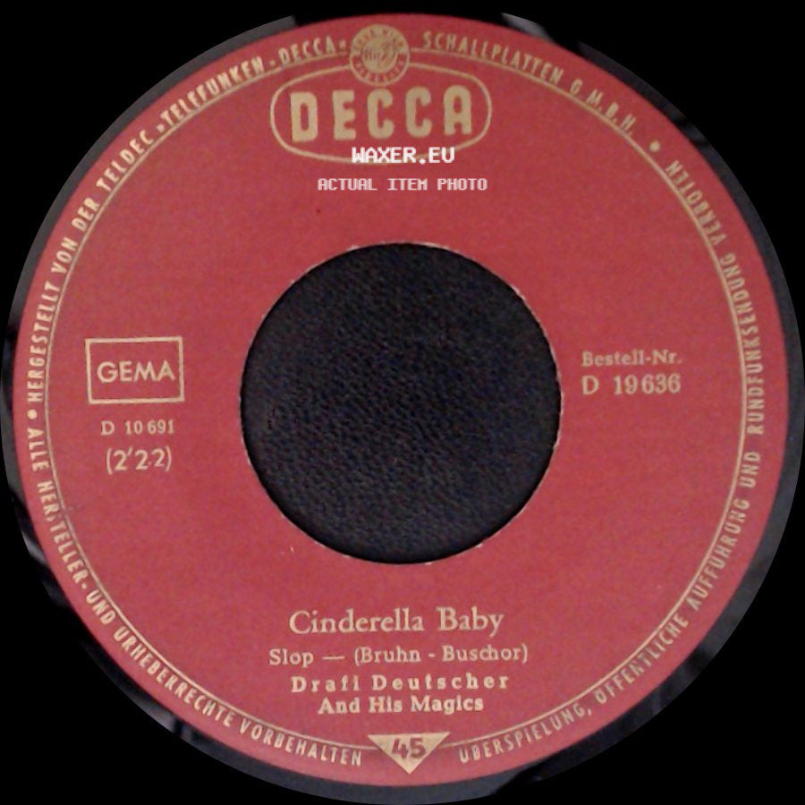Draft Deutscher And His Magics - Cinderella Baby / Es Ist Besser, Du Gehst (You Better Move On) side A