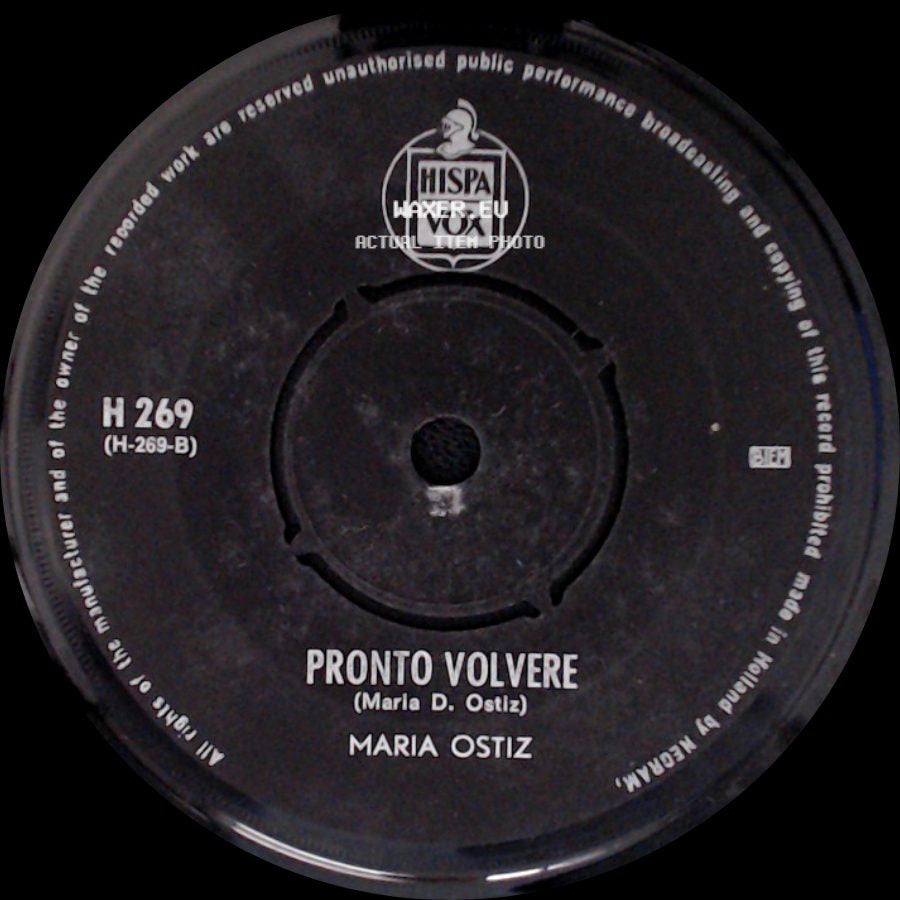 Maria Ostiz - Pronto Volvere / Por Tu Libertad side A