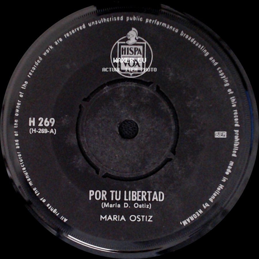Maria Ostiz - Pronto Volvere / Por Tu Libertad side B