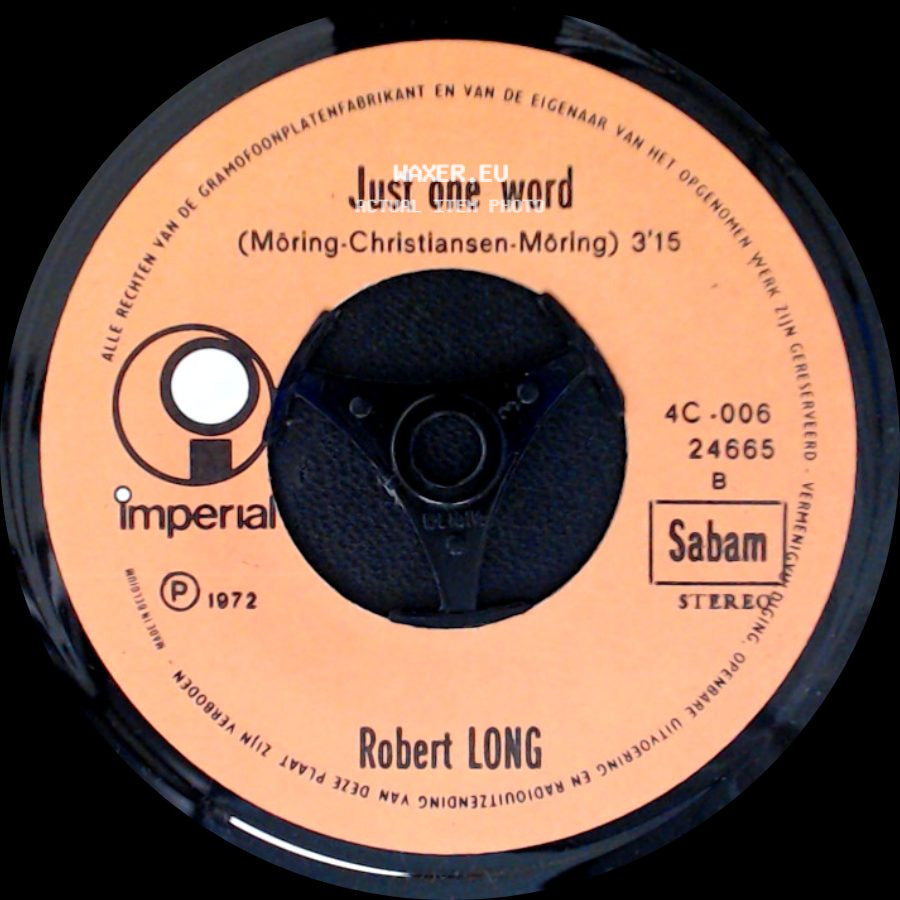 Robert Long - Let Us Try / Just One Word side B