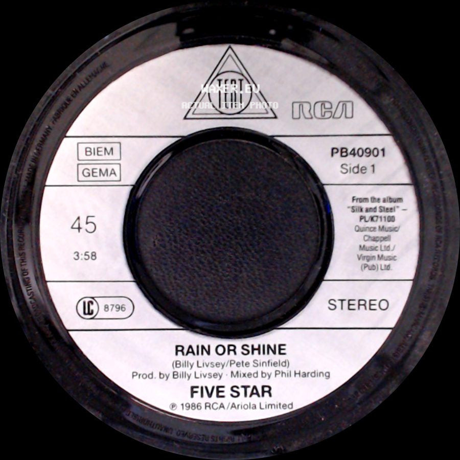 Five Star - Rain Or Shine / Summer Groove side A