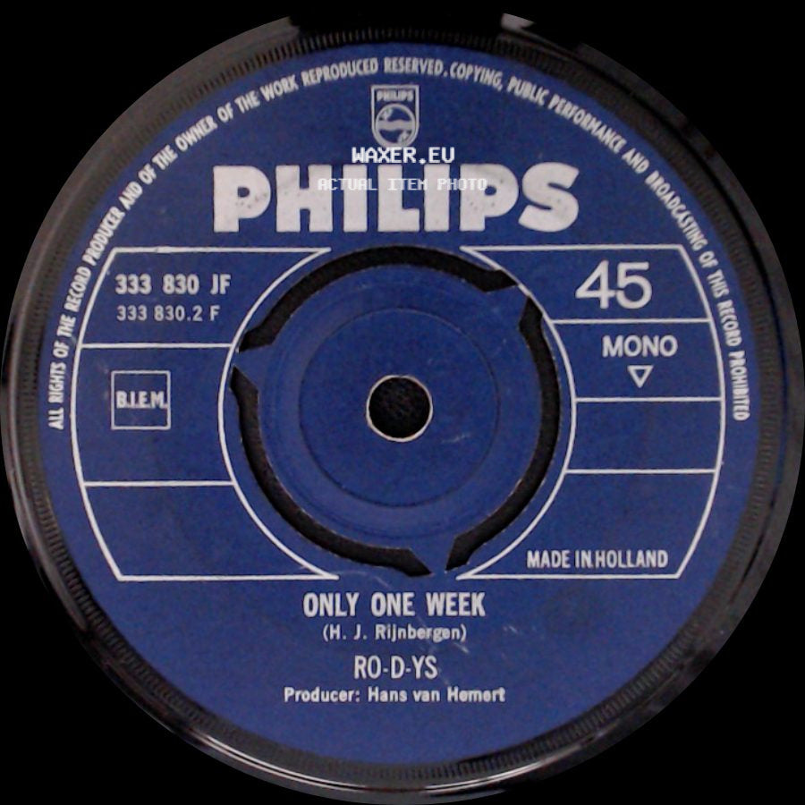 Ro-D-Ys - Take Her Home / Only One Week side B