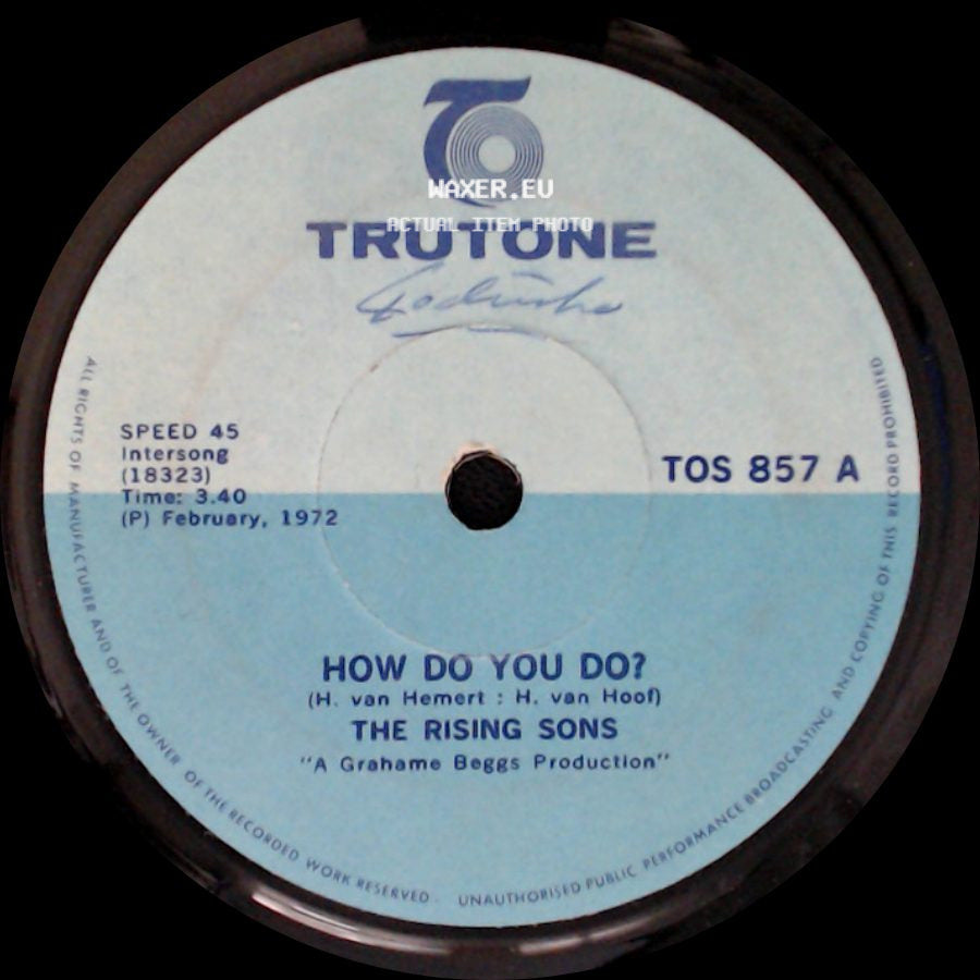 The Rising Sons - How Do You Do? / My Son John side A