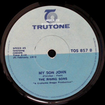 The Rising Sons - How Do You Do? / My Son John side B