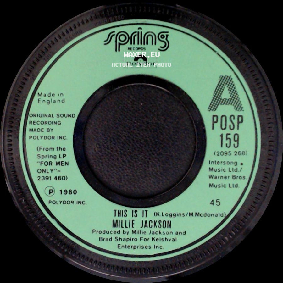 Millie Jackson - Not On Your Life / This Is It side B