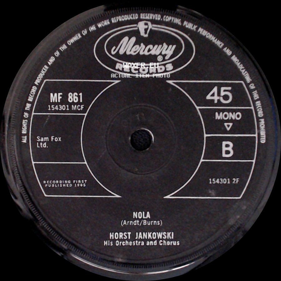 Horst Jankowski His Orchestra And Chorus - A Walk In The Black Forest / Nola side B