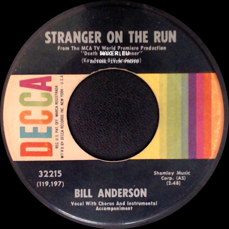 Bill Anderson - Stranger On The Run / Happiness side A