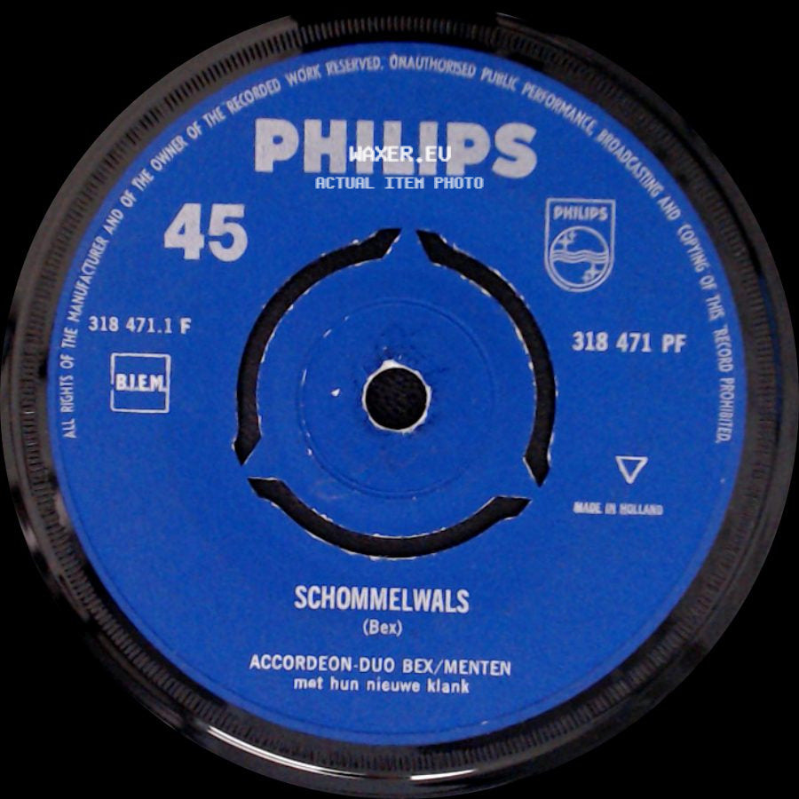 Accordeon-Duo Bex/Menten - Cake Walk Polka / Schommelwals side B