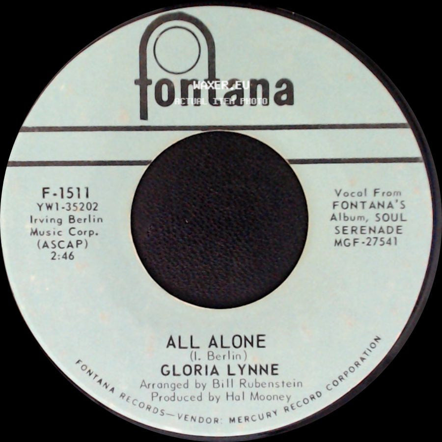 Gloria Lynne - Watermelon Man / All Alone side B