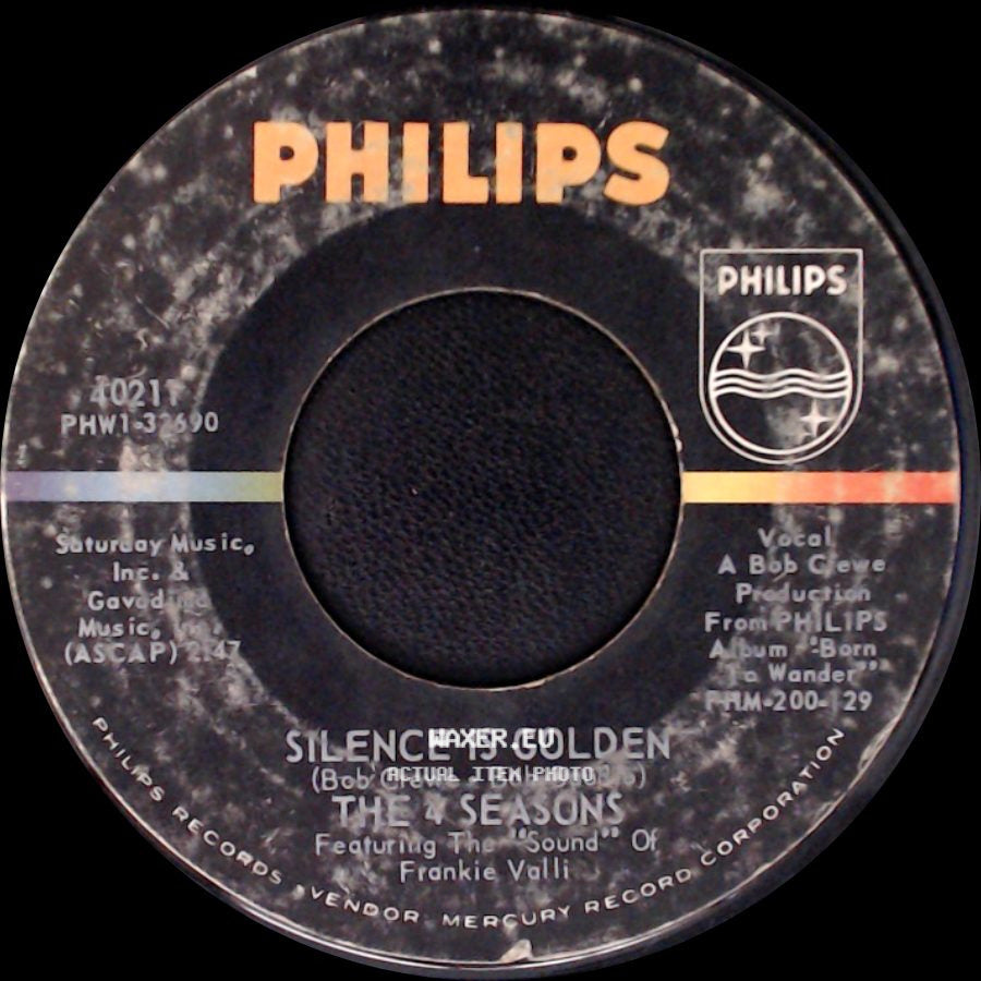The 4 Seasons - Silence Is Golden / Rag Doll side A