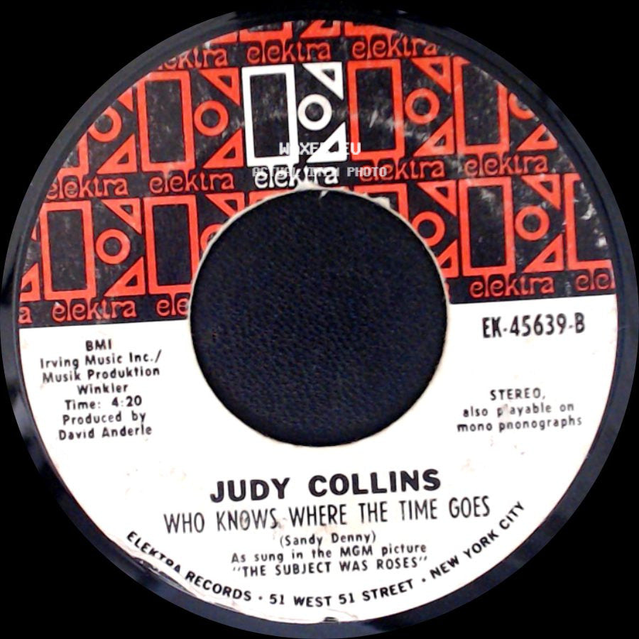 Judy Collins - Both Sides Now / Who Knows Where The Time Goes side B