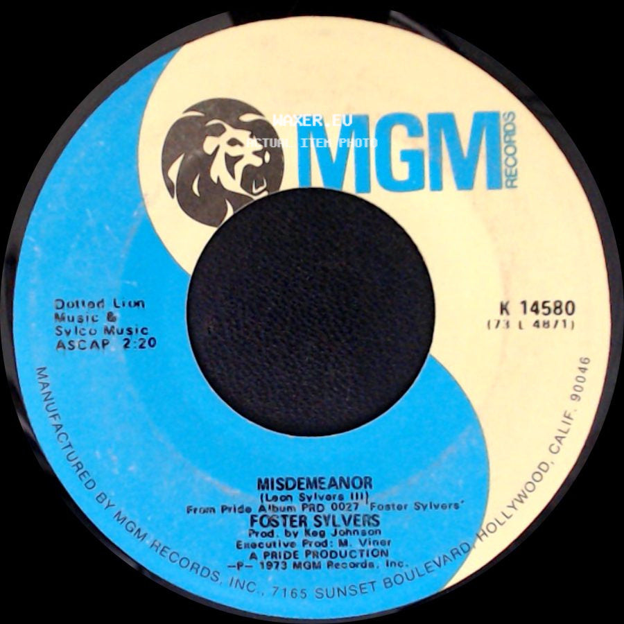The Sylvers / Foster Sylvers - So Close / Misdemeanor side B