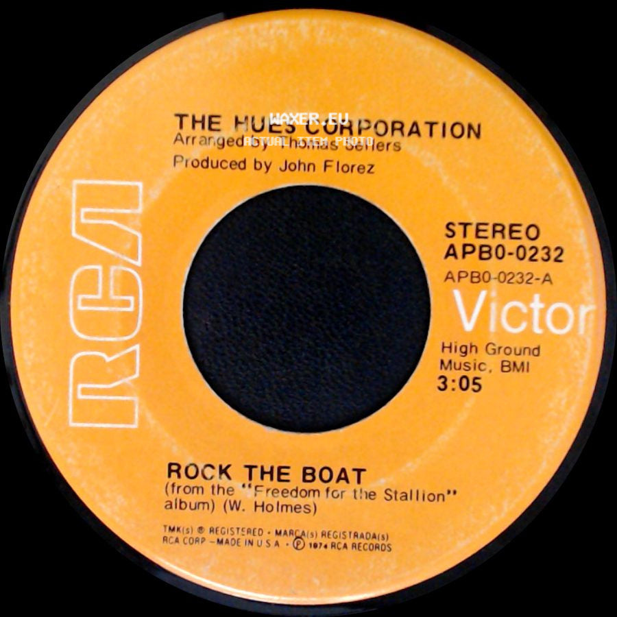 The Hues Corporation - All Goin' Down Together / Rock The Boat side B