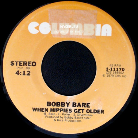 Bobby Bare - Numbers / When Hippies Get Older side B