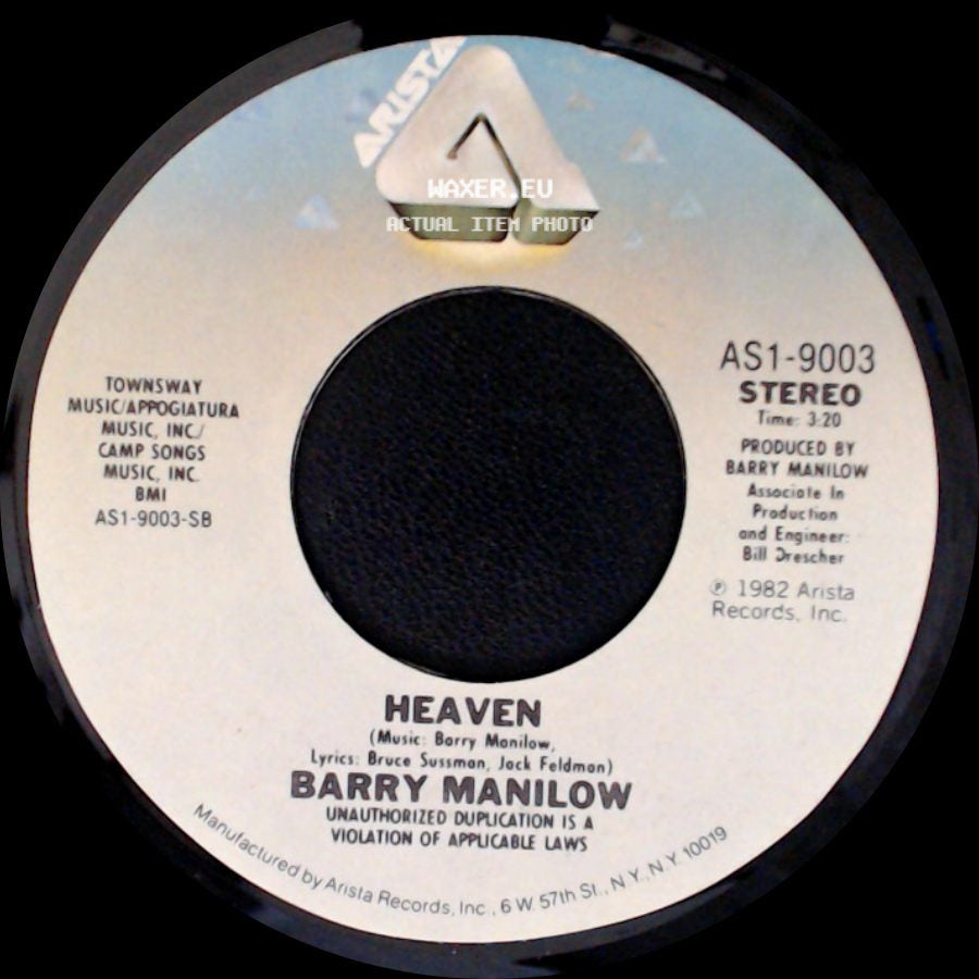 Barry Manilow - Heaven / Some Kind Of Friend side A