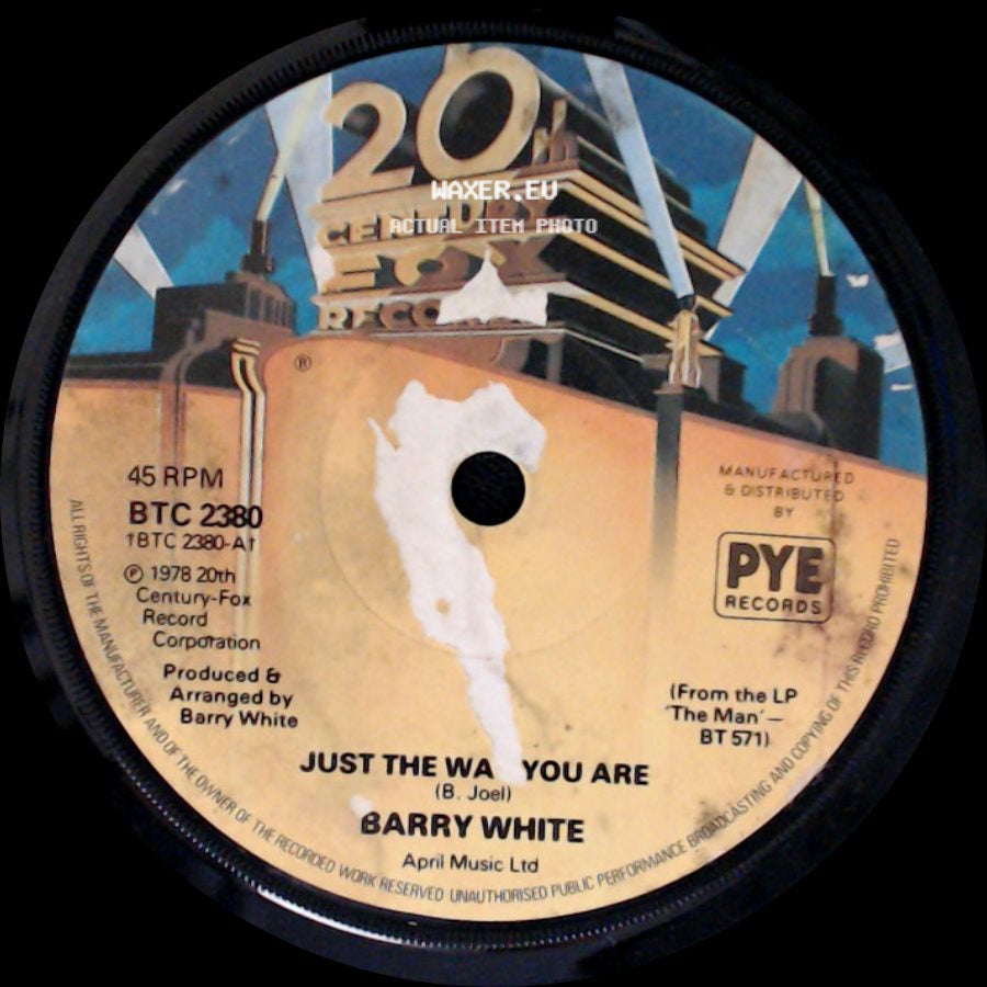Barry White - Your Sweetness Is My Weakness / Just The Way You Are side B