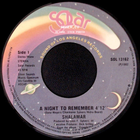 Shalamar - A Night To Remember / On Top Of The World side A