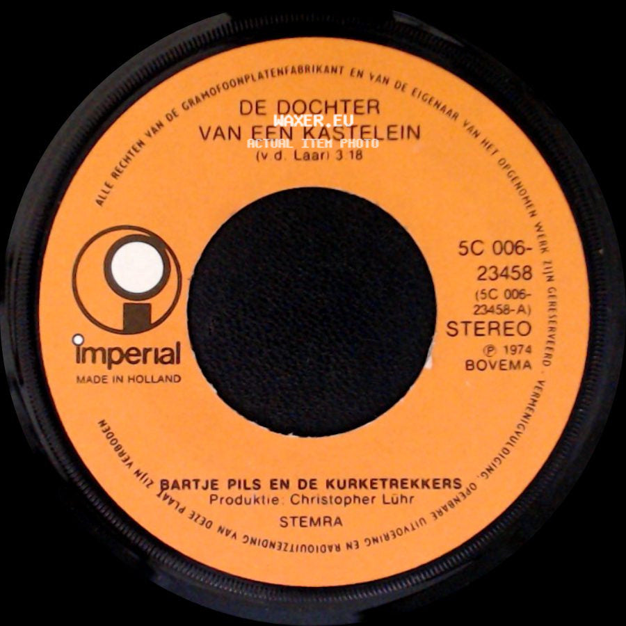 Bartje Pils En De Kurketarekkers - De Dochter Van Een Kastelein / Marianne side A
