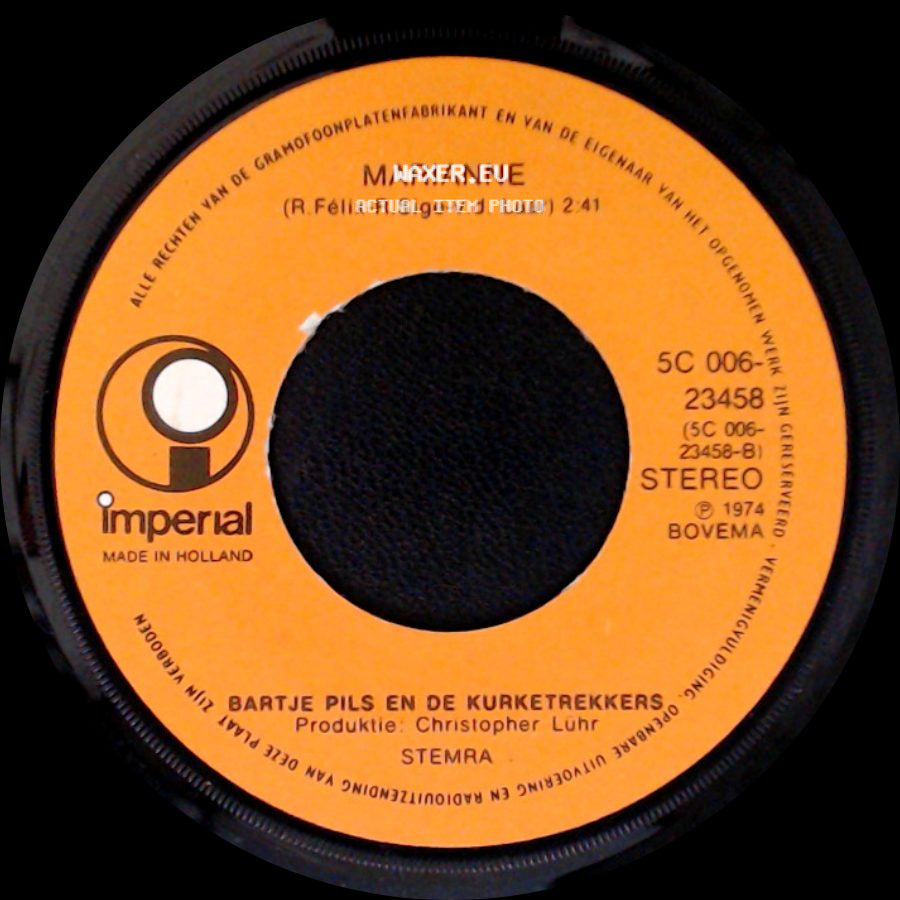 Bartje Pils En De Kurketarekkers - De Dochter Van Een Kastelein / Marianne side B