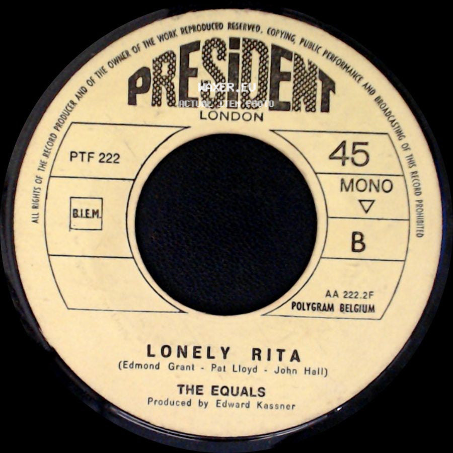 The Equals - Softly, Softly / Lonely Rita side B