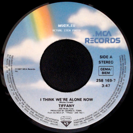 Tiffany - I Think We're Alone Now / No Rules side A