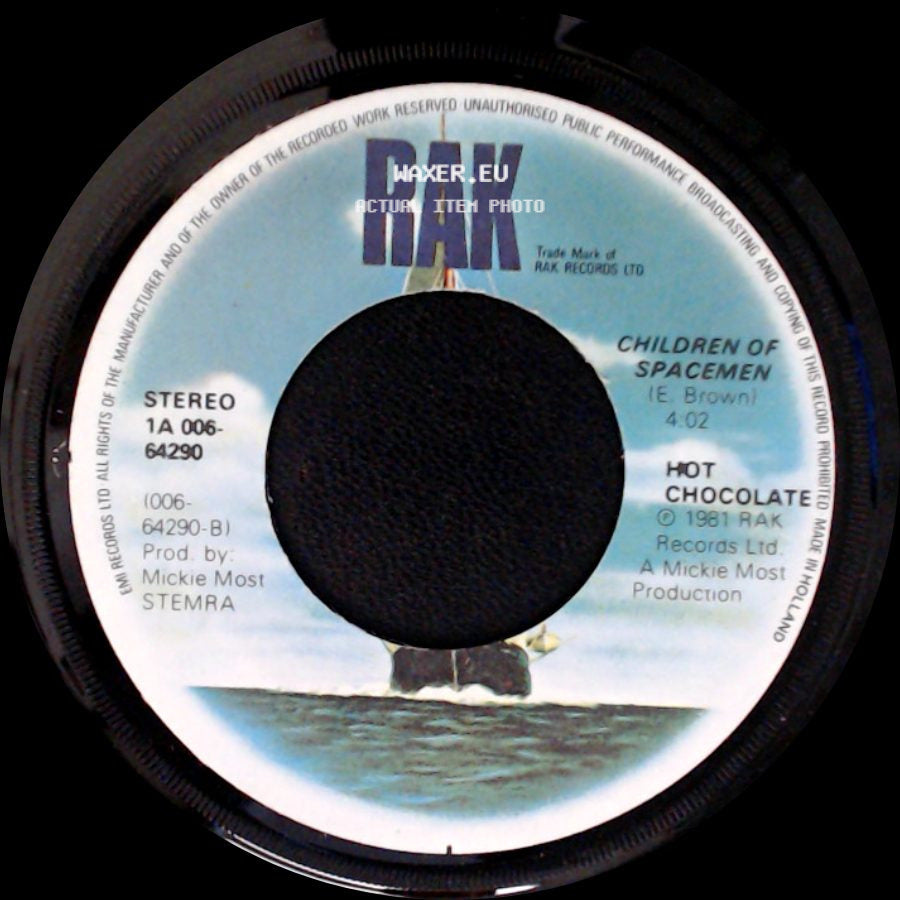 Hot Chocolate - Gotta Give Up Your Love / Children Of Spacemen side B