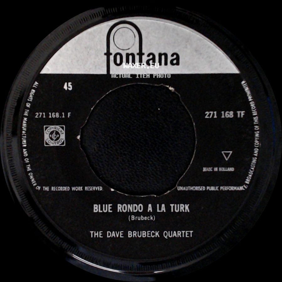 The Dave Brubeck Quartet - Take Five / Blue Rondo A La Turk side B