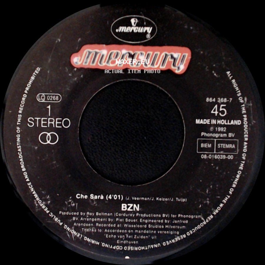 Bzn - Che Sarà / The One For You side A
