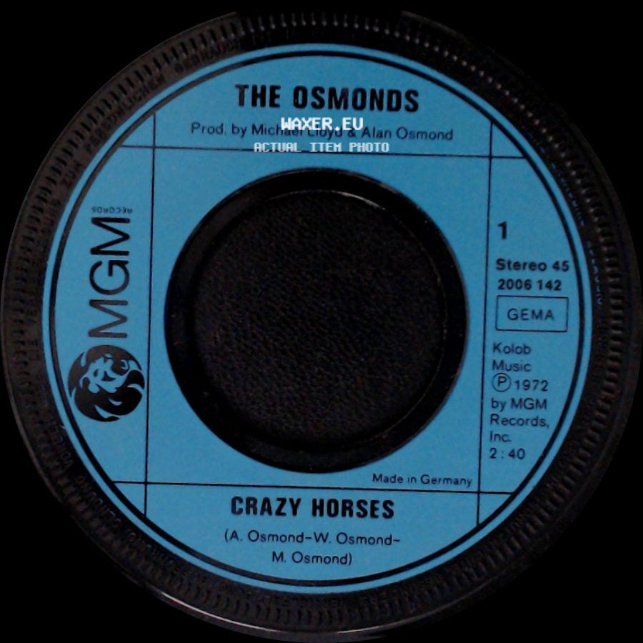The Osmonds - Crazy Horses / That's My Girl side A